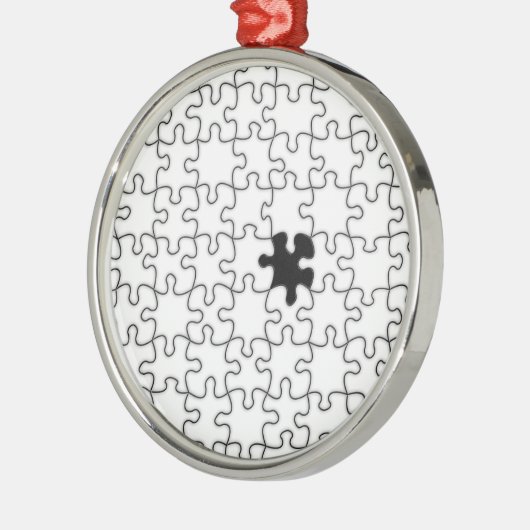 Die Vermisste Hintergrundvorlage zum Puzzle-Elemen Ornament Aus Metall (Links)