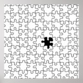 Die Vermisste Hintergrundvorlage zum Puzzle-Elemen Poster (Vorne)