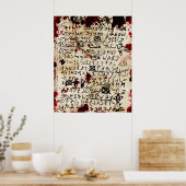 Die Vermisste Seite Poster (Küche)