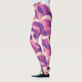 Die Vermisste Straße in Rosa und Lila Leggings (Links)