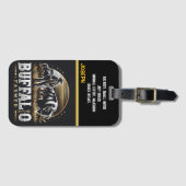 Die Verpflegung von Bison in Dusk Gepäckanhänger (Vorderseite (Horizontal))