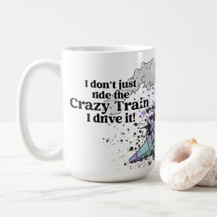 Die verrückte Bahn lenken Kaffeetasse