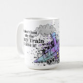 Die verrückte Bahn lenken Kaffeetasse (Vorderseite Links)