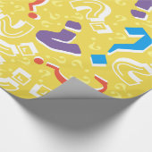 Die verrückte Frage markiert das Rätsel gelb Geschenkpapier (Ecke)