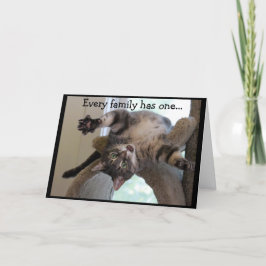 Die verrückte Katze Karte