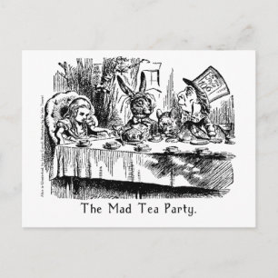 Die verrückte Teeparty Alice im Wunderland Karte