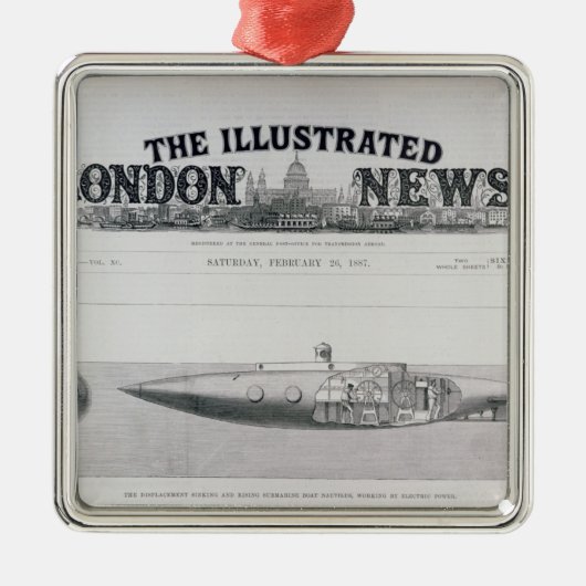 Die Verschiebungs-sinkendes und steigendes Silbernes Ornament (Vorne)