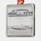 Die Verschiebungs-sinkendes und steigendes Silbernes Ornament (Links)