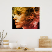 Die verschleierte Frau mit einer Atmosphäre von 19 Poster (Küche)