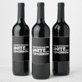 Die Verschleppenden vereinigen sich... Morgen - Fu Weinetikett (Flaschen)