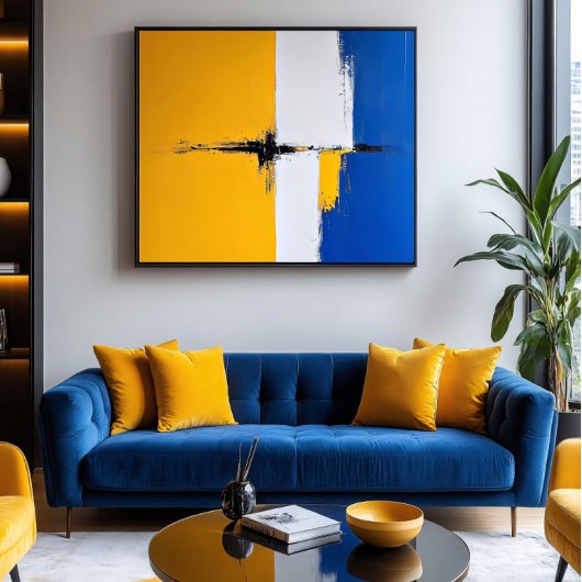 Die Verschmelzung der Farben Poster