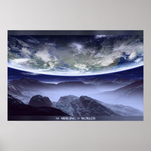 Die Verschmelzung der Welten Poster (Vorne)