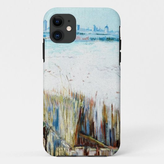 Die verschneite Landschaft mit den Arlen im Hinter Case-Mate iPhone Hülle (Rückseite)