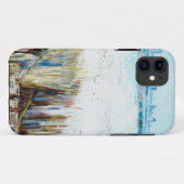 Die verschneite Landschaft mit den Arlen im Hinter Case-Mate iPhone Hülle (Rückseite (Horizontal))