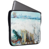 Die verschneite Landschaft mit den Arlen im Hinter Laptopschutzhülle (Vorne Rechts)