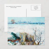 Die verschneite Landschaft mit den Arlen im Hinter Postkarte (Vorne/Hinten)