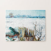 Die verschneite Landschaft mit den Arlen im Hinter Puzzle (Horizontal)