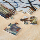 Die verschneite Landschaft mit den Arlen im Hinter Puzzle (Seite)