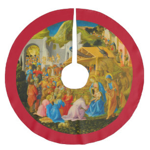 Die Verschönerung des Magi-Tree-Rocks Polyester Weihnachtsbaumdecke