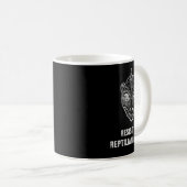 Die Verschwörungstheorie widersteht der Reptilien- Kaffeetasse (VorderseiteRechts)