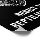 Die Verschwörungstheorie widersteht der Reptilien- Poster (Ecke)