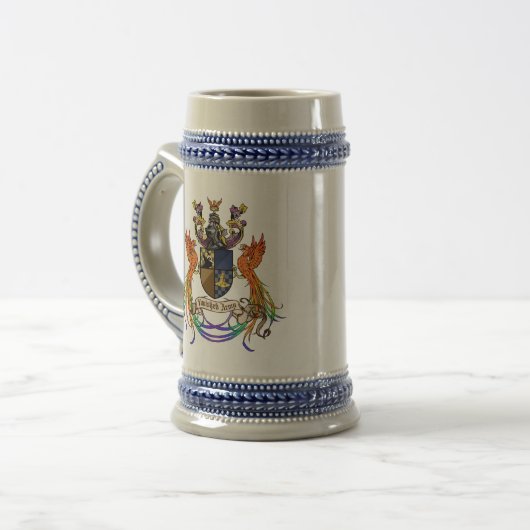 Die Verschwundene Armeekatze Steins Bierglas (Vorderseite Links)
