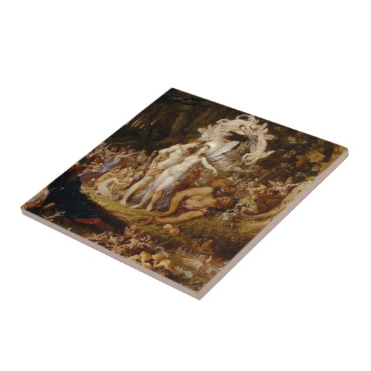 Die Versöhnung von Oberon und von Titania Fliese (Seite)