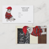 Die Versorgung des Lehrers Visitenkarte (Vorne/Hinten)