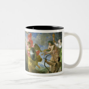 Die Versprechen des Heiligen Aloysius von Gonzaga Zweifarbige Tasse