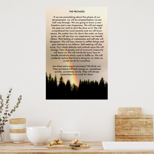 Die Versprechen Poster (Küche)