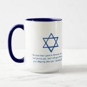 Die Versprechen von Hashem! Tasse (Links)