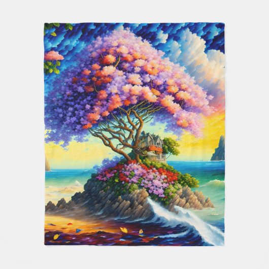 Die versteckte Insel im Ozean Fleecedecke (Vorderseite)