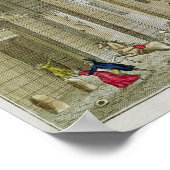 Die versuchte Ermordung Napoleons Bonapartes Poster (Ecke)