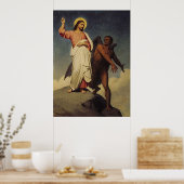Die Versuchung Christi durch Ary Scheffer (1854) Poster (Küche)