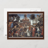 Die Versuchung Christi durch Botticelli Sandro Postkarte (Vorne/Hinten)