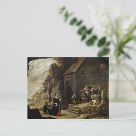 Die Versuchung des Hl. Anthony 2 Postkarte (Stehend Vorderseite)