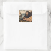 Die Versuchung des Hl. Anthony 2 Quadratischer Aufkleber (Tasche)