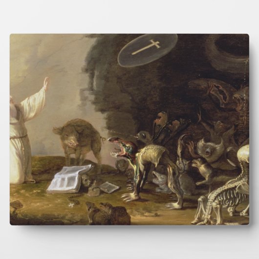 Die Versuchung des Hl. Anthony (Tafel) Fotoplatte (Vorderseite)