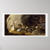 Die Versuchung des Hl. Anthony (Tafel) Poster (Vorne)