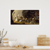 Die Versuchung des Hl. Anthony (Tafel) Poster (Küche)