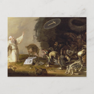 Die Versuchung des Hl. Anthony (Tafel) Postkarte