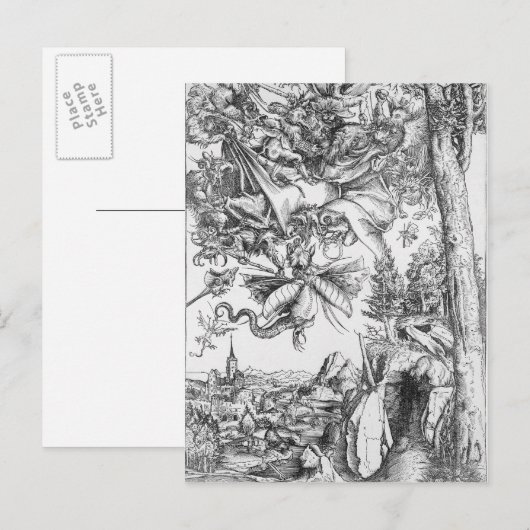Die Versuchung von St. Anthony, 1506 Postkarte (Vorne/Hinten)