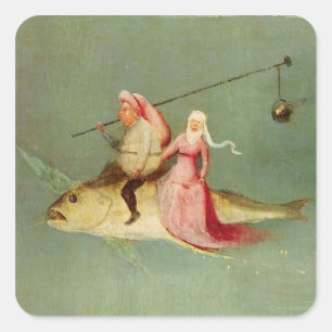 Die Versuchung von St Anthony 2 Quadratischer Aufkleber