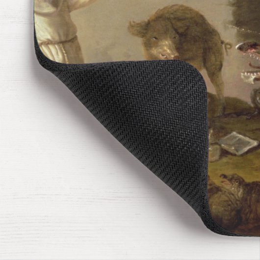 Die Versuchung von St Anthony (Platte) Mousepad (Ecke)