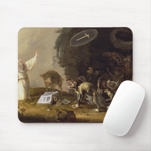 Die Versuchung von St Anthony (Platte) Mousepad (Mit Mouse)