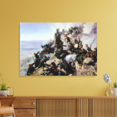 Die Verteidigung der Adlerunie Leinwanddruck (Insitu (Wohnzimmer))