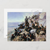 Die Verteidigung der Adlerunie Postkarte (Vorne/Hinten)