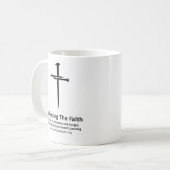 Die Verteidigung der Glaubenskaffee-Tasse (weiß) Kaffeetasse (Vorderseite Links)