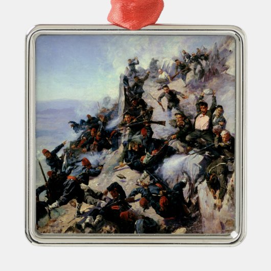 Die Verteidigung des EagleAerie Silbernes Ornament (Vorne)