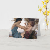 Die Verteidigung eines Herzens gegen Eros Bougerea Karte (Gelbe Blume)